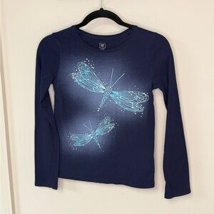 Gap Kids: Girls Navy Firefly Long Sleeve T-Shirt, Size XL (12)